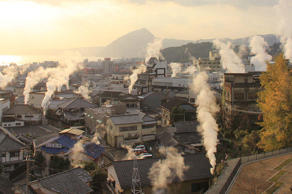 鉄輪の湯けむり